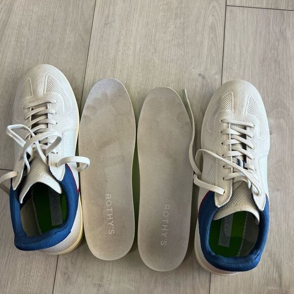 Rothy's RS01 Knit Sneakers Blue Jay Men's Shoes Size 9 1/2 - Picture 8 of 9